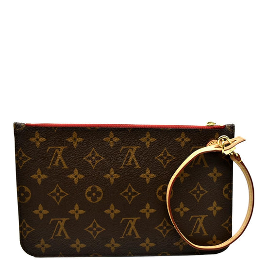 Louis Vuitton Monogram Cerise Neverfull Pochette Clutch - A World