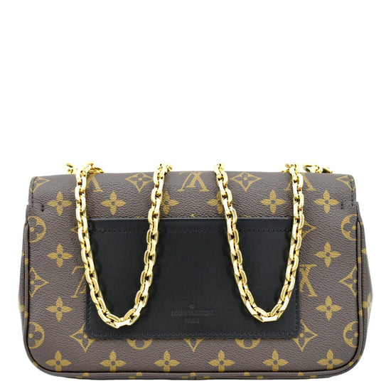 Louis Vuitton Marceau Monogram-Embossed Chain Bag (Black)