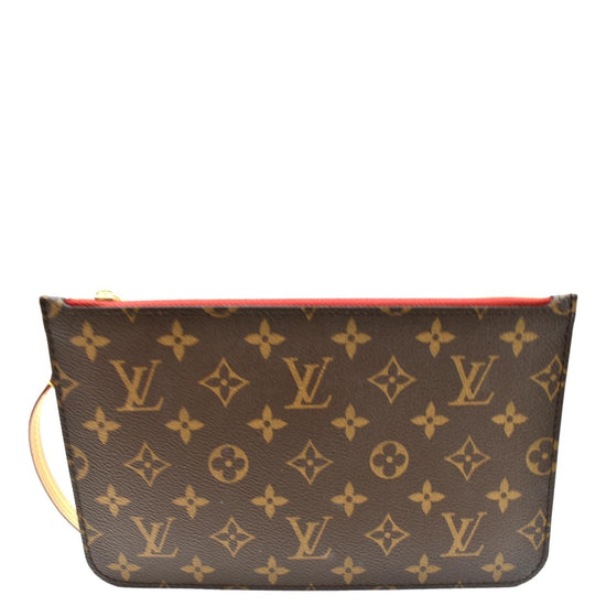 Louis Vuitton Monogram Cerise Neverfull Pochette Clutch - A World