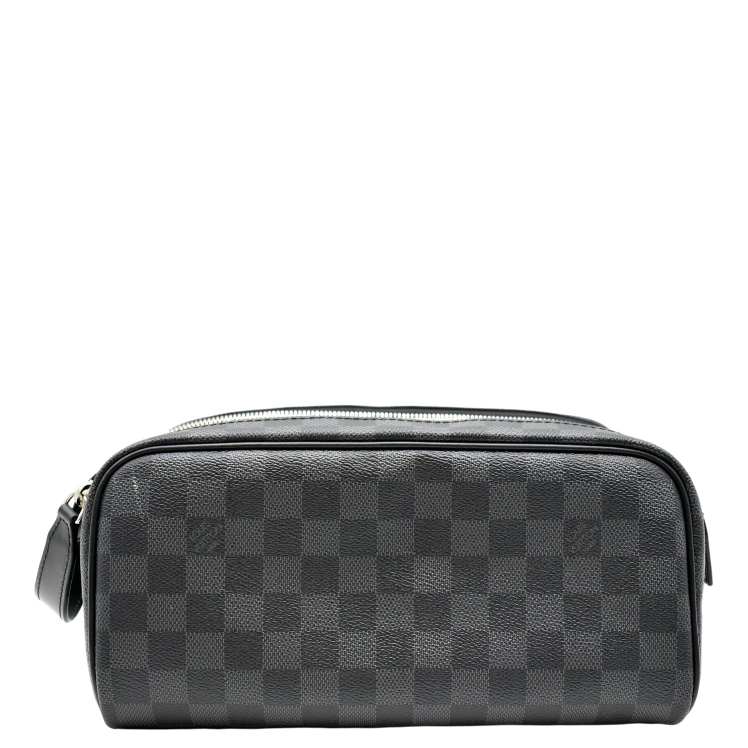 Louis Vuitton Dopp Kit Damier Graphite Toilet Pouch Black