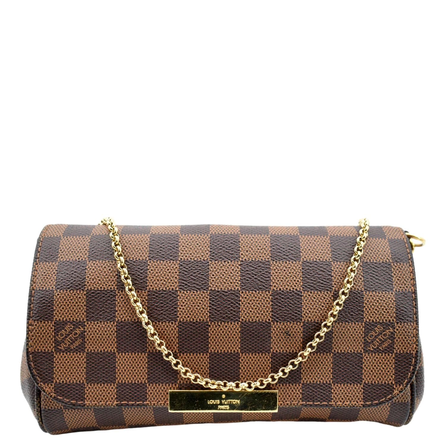 Pre-Owned Louis Vuitton Ipanema GM Damier Ebene Brown 