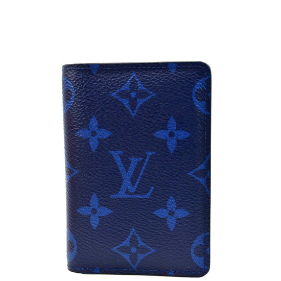 Pocket organizer leather small bag Louis Vuitton Blue in Leather - 37001008