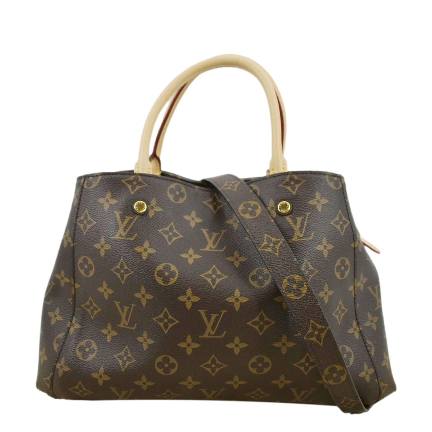 LOUIS VUITTON Monogram Montaigne MM Shoulder Handbag