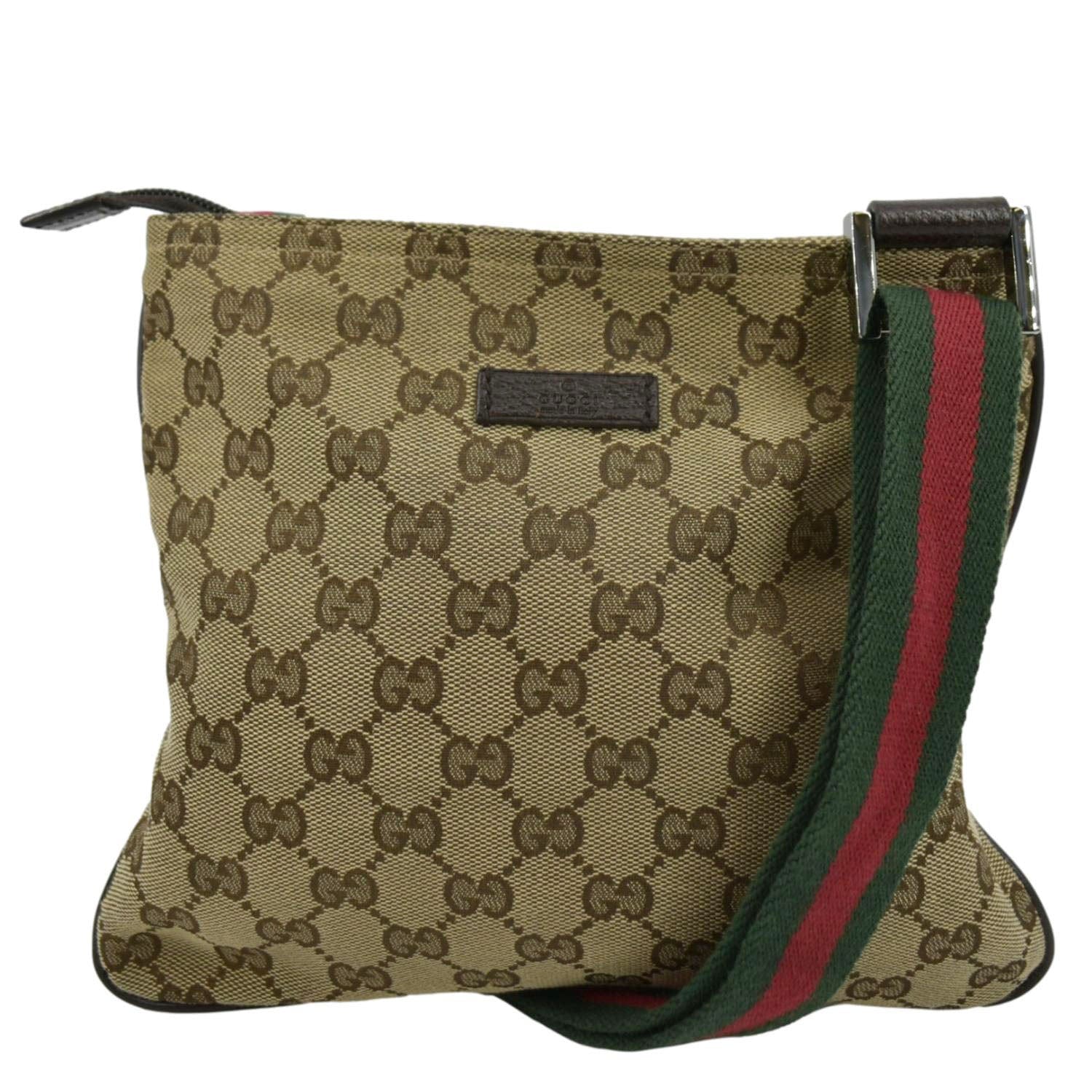 Vintage Gucci GG Canvas Messenger Bag