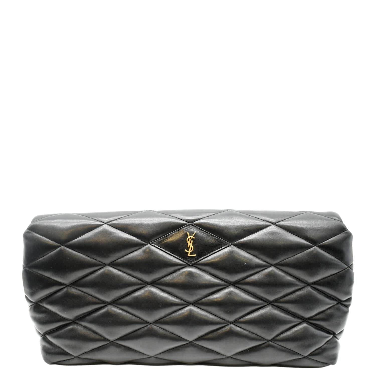 Sade quilted leather clutch