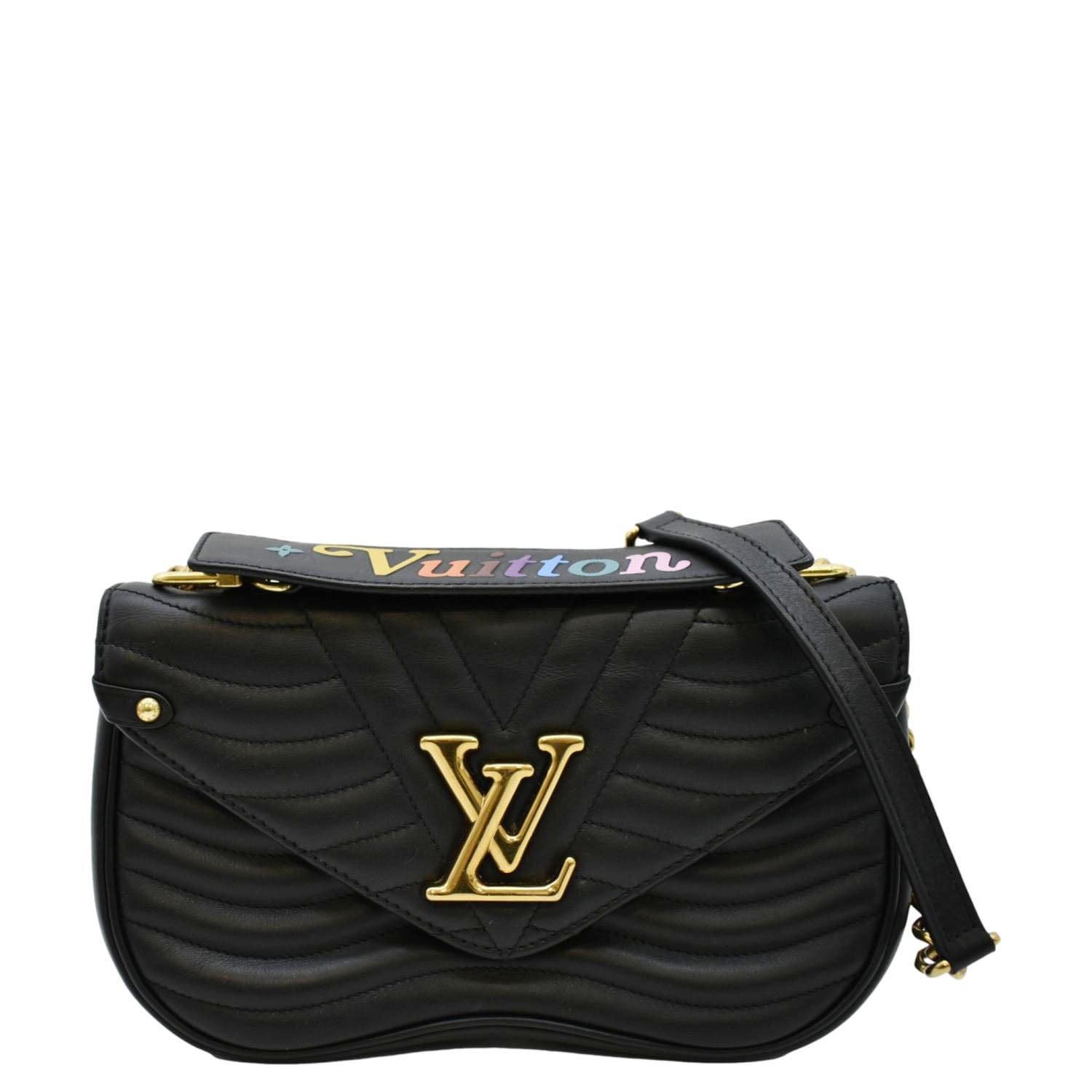 Louis Vuitton Black Leather New Wave Chain Bag Louis Vuitton