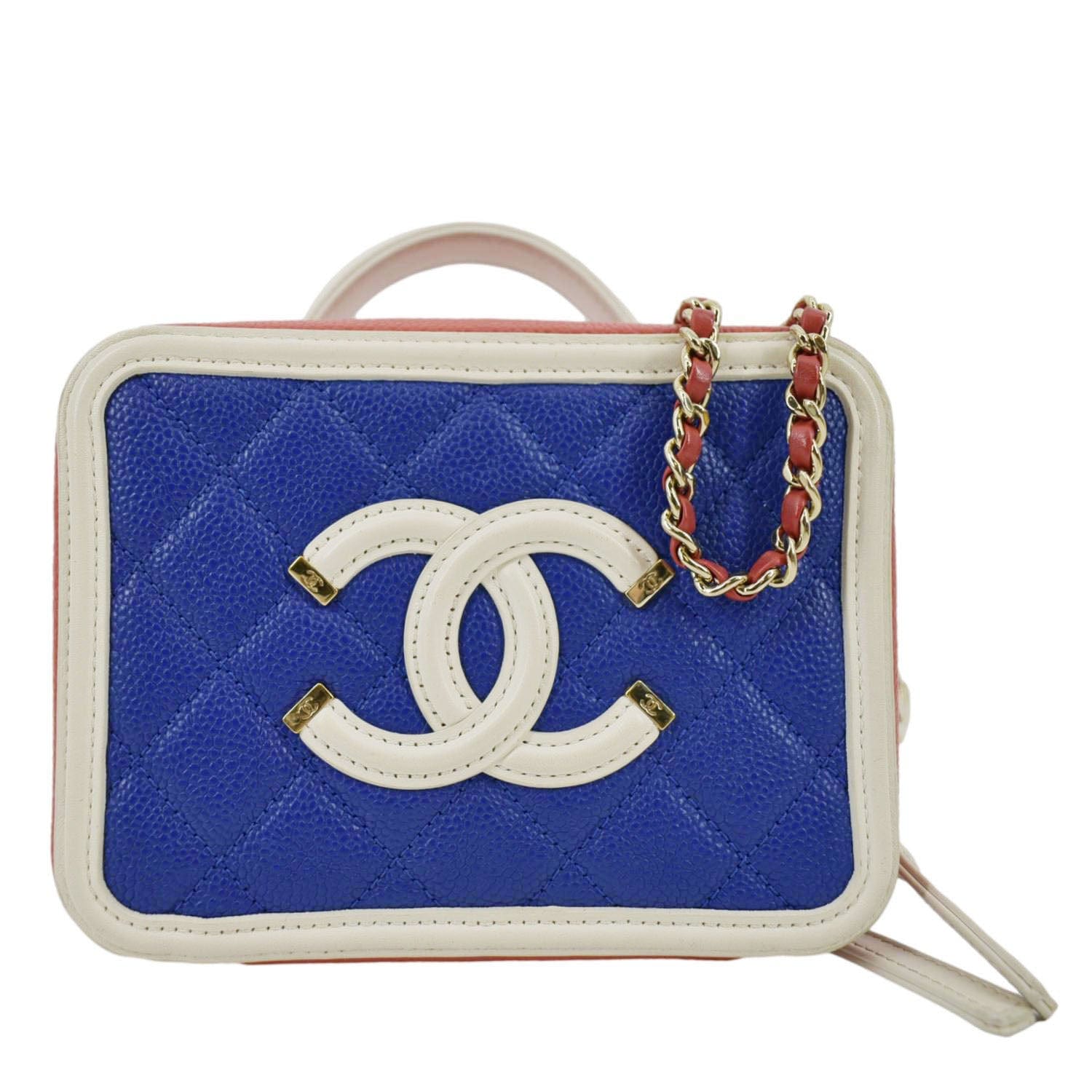 red chanel vanity bag caviar