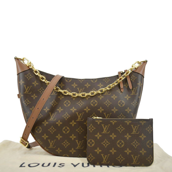 Louis Vuitton Loop Hobo Monogram Canvas Brown in Coated Canvas