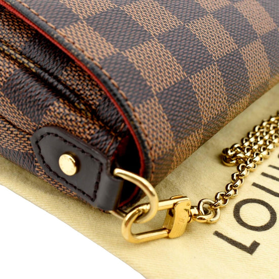 Louis Vuitton Favorite Pm in Damier Ebene Light brown Dark brown  Leatherette ref.978559 - Joli Closet