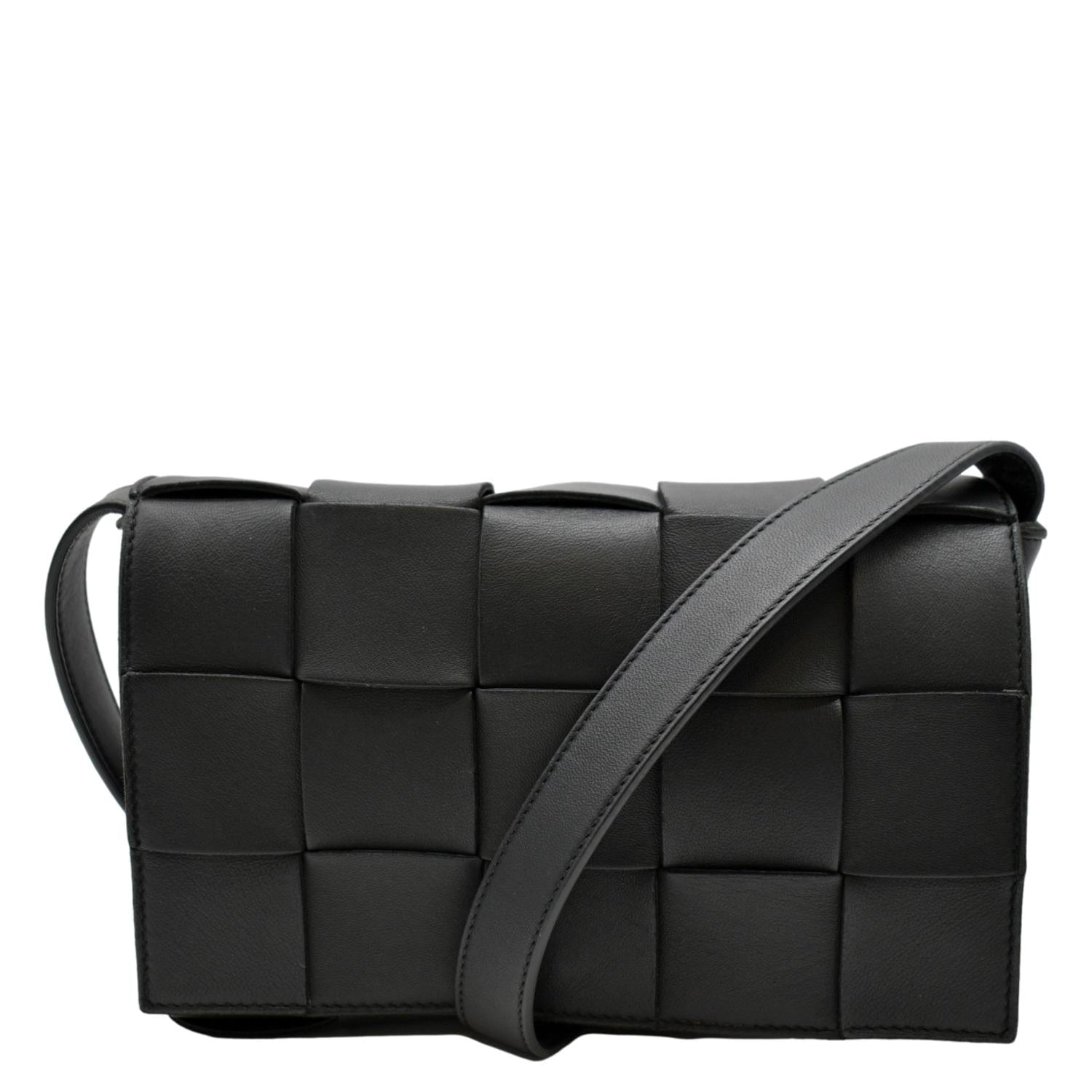 Bottega Veneta Leather Intreccio Cassette Cross-Body Bag