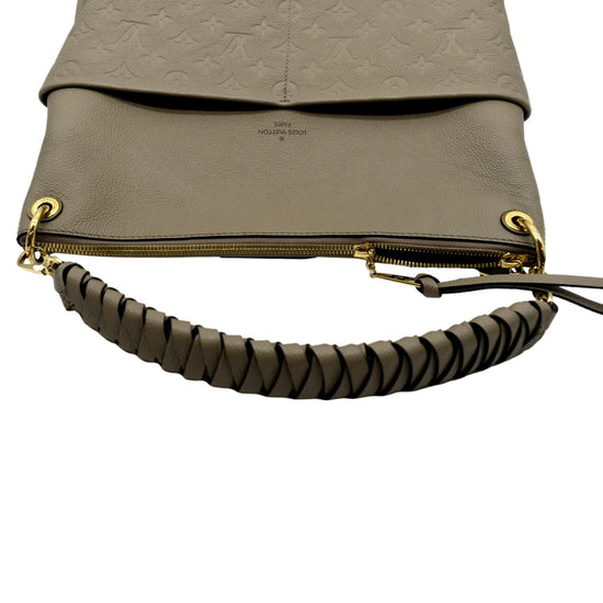 Louis Vuitton Turtledove Monogram Empreinte Leather Maida Hobo Bag – Italy  Station