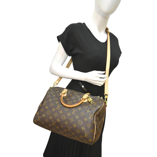 Louis Vuitton Brown Giant Monogram Canvas Speedy Bandouliere 30  QJB0FZ5V0BL33