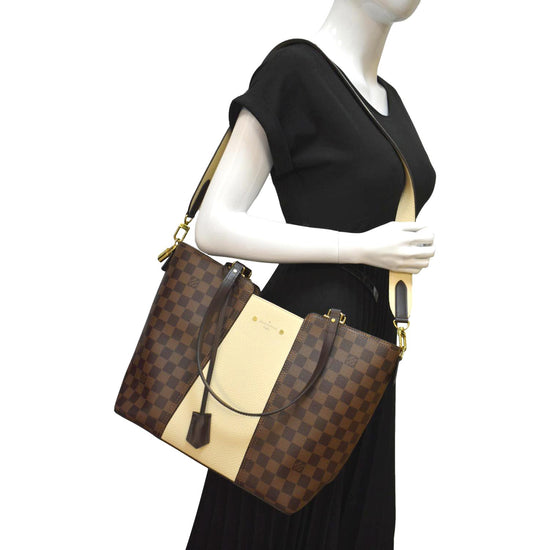 Louis Vuitton Jersey Handbag Damier with Leather at 1stDibs  lv jersey  tote, louis vuitton jersey tote, louis vuitton jersey bag