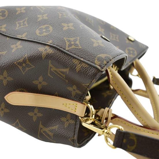 LOUIS VUITTON Montaigne MM Monogram Canvas Shoulder Bag Brown