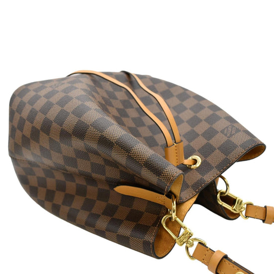 LOUIS VUITTON Damier Ebene Neonoe MM Safran 1246797