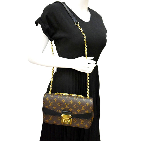 Louis Vuitton Marceau Monogram-Embossed Chain Bag (Black)