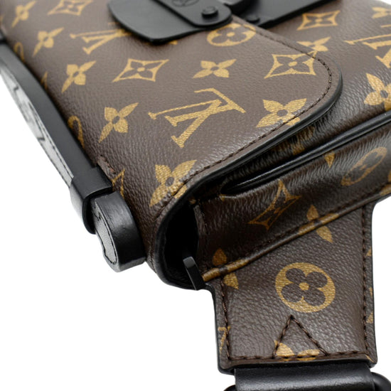 Louis Vuitton S Lock Sling Bag Macassar Monogram Canvas Brown 2474381