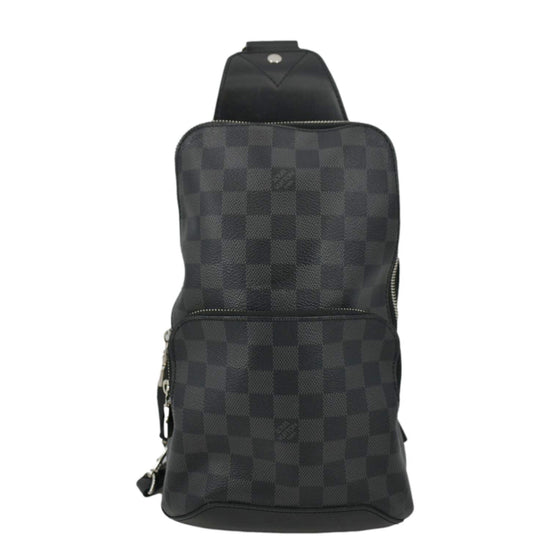 black checkered lv backpack