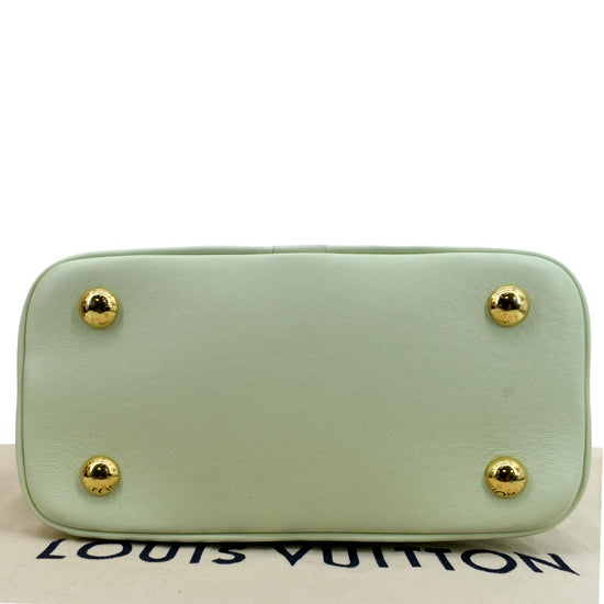 Louis Vuitton Alma PM Green Ostrich Bag