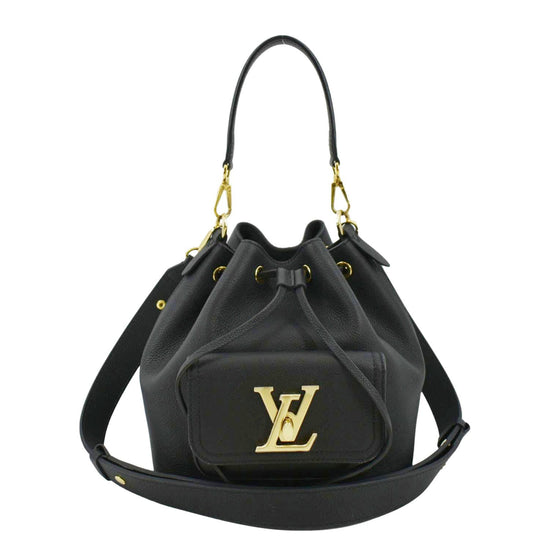 Louis Vuitton LV Lockme bucket bag Black Leather ref.277459 - Joli Closet