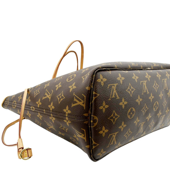Neverfull cloth handbag Louis Vuitton Brown in Cloth - 36225415