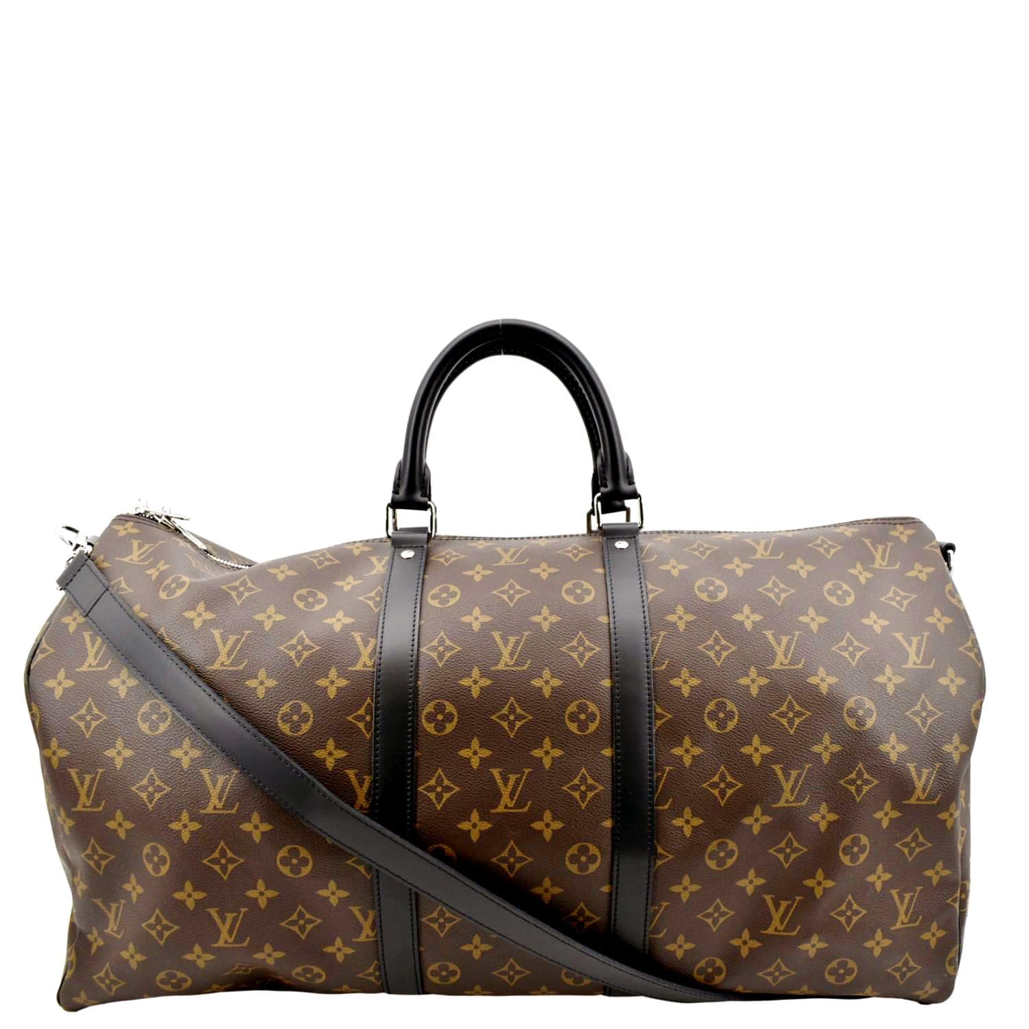 Louis Vuitton Keepall Bandouliere 50 Monogram Macassar Minty Green