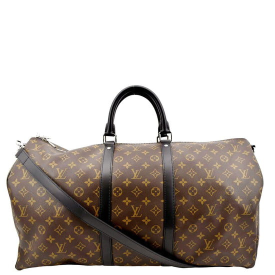 Brown Louis Vuitton Monogram Keepall Bandouliere 55 Travel Bag – Designer  Revival