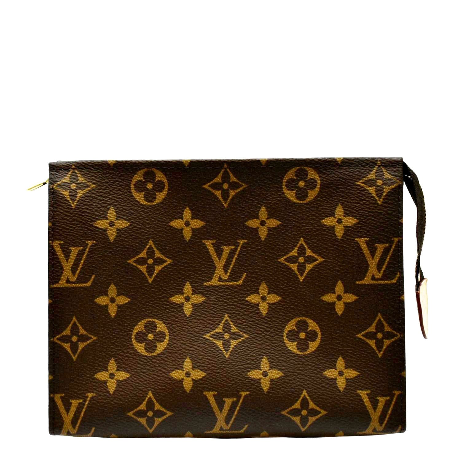 Louis Vuitton Toiletry Pouch 19 Monogram Brown in Coated Canvas with  Gold-Tone - US