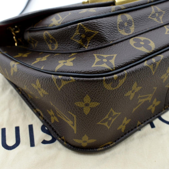 Louis Vuitton Passy NM Monogram Canvas Shoulder Bag Brown