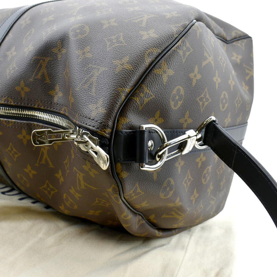 Louis Vuitton Keepall Bandouliere 55 Radiant Sun in Macassar Coated Canvas  with Black-tone - US