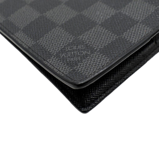 Louis Vuitton Damier Graphite Pince Card Holder - Black Money