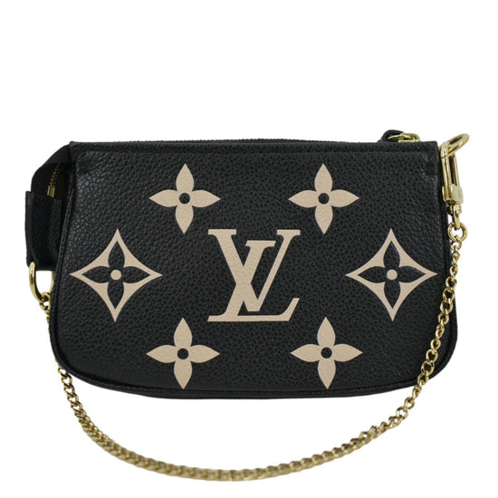 Louis Vuitton Limited Edition Monogram Eclipse Mini Pochette Bag