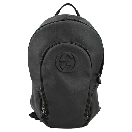 Gucci Interlocking G Canvas Backpack - Neutrals