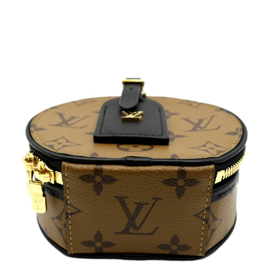 Louis Vuitton Mini Boite Chapeau Bag Reverse Monogram Canvas Black 1466561