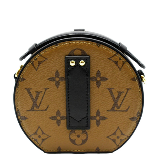 Louis Vuitton Mini Boite Chapeau Shoulder Bag Crossbody Vernis Noir M90469  F/S