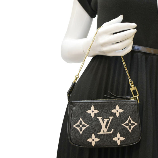 LOUIS VUITTON Mini Pochette Bicolor Monogram Empreinte Accessories Pou