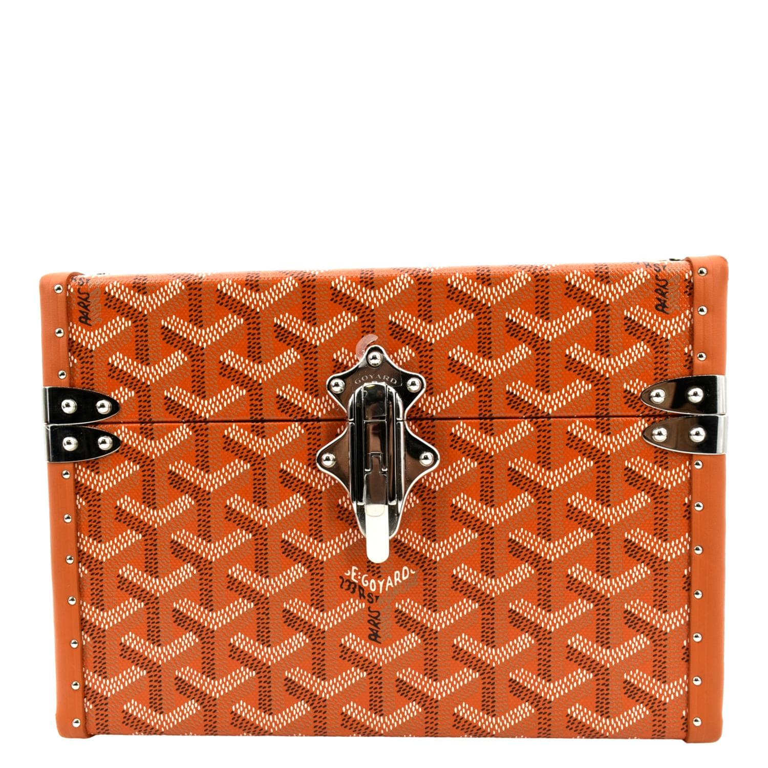 Goyard Goyardine Green Cassette Trunk Clutch/Shoulder Bag Silver Hardw –  Madison Avenue Couture