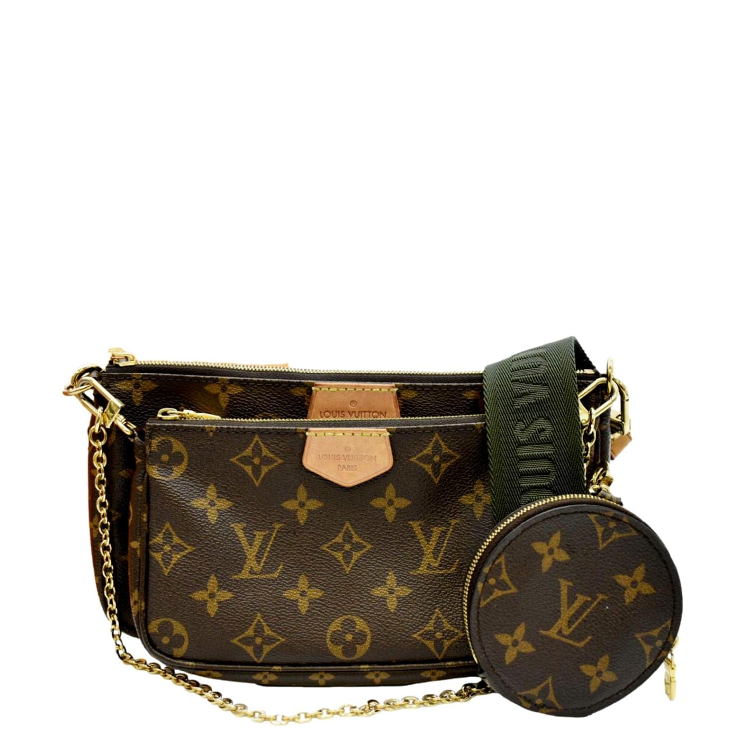 Louis Vuitton LV Multi Pochette Accessoires Crossbody Bag. 3 Bags In 1.