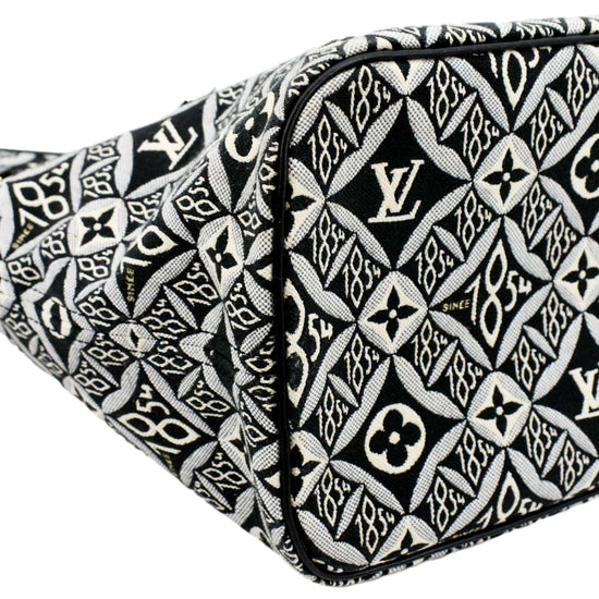 LOUIS VUITTON Since 1854 Neverfull MM Jacquard Shoulder Bag Grey