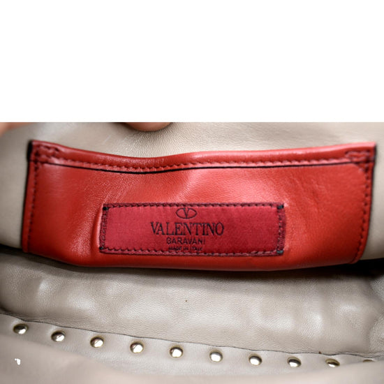 Valentino Small Spikeme Quilted Leather Bag Red - MyDesignerly