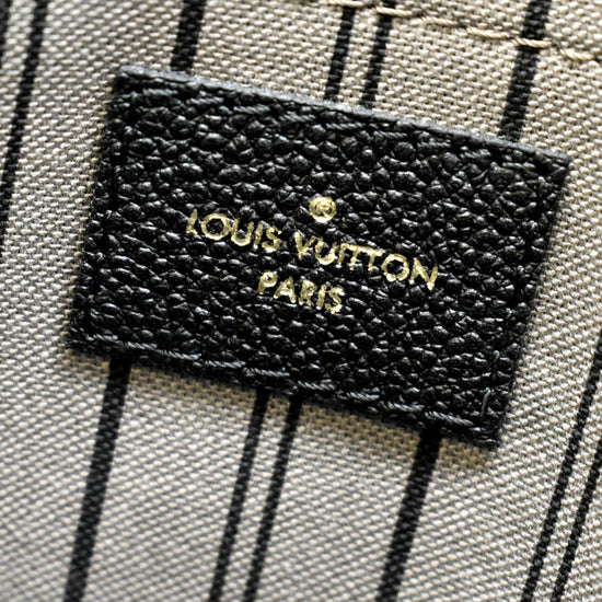 Louis Vuitton Black Monogram Empreinte Leather Montaigne MM Bag – Italy  Station