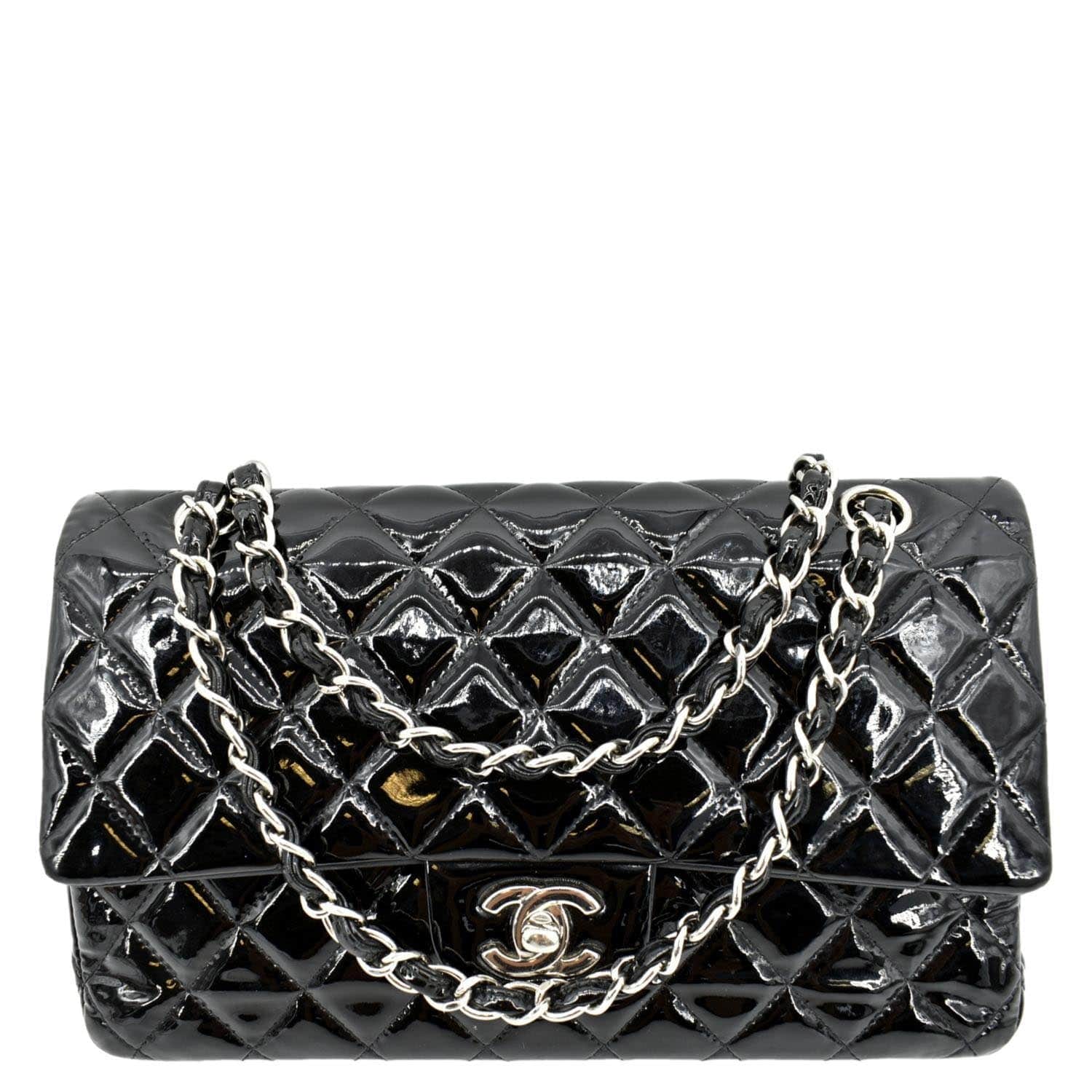 Buy Exclusive Chanel So Black Shiny Crumpled Calfskin Quilted Jumbo Double Flap | Luxury Sale