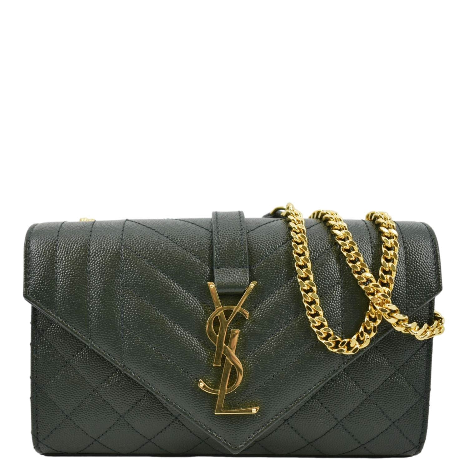 Saint Laurent Medium Monogram Matelasse Envelope Bag