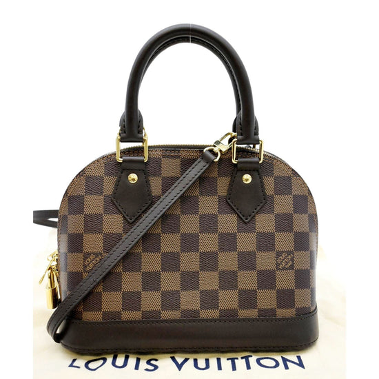 New Louis Vuitton Alma BB Damier Ebene Cross Body Bag