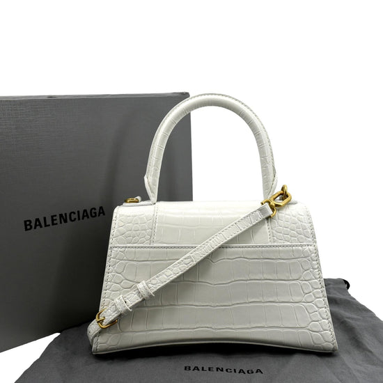 BALENCIAGA Crocodile Embossed Leather Bag for Women