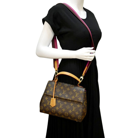 Louis Vuitton Cluny Mm Brown Monogram Canvas Shoulder Bag Leather  ref.641629 - Joli Closet