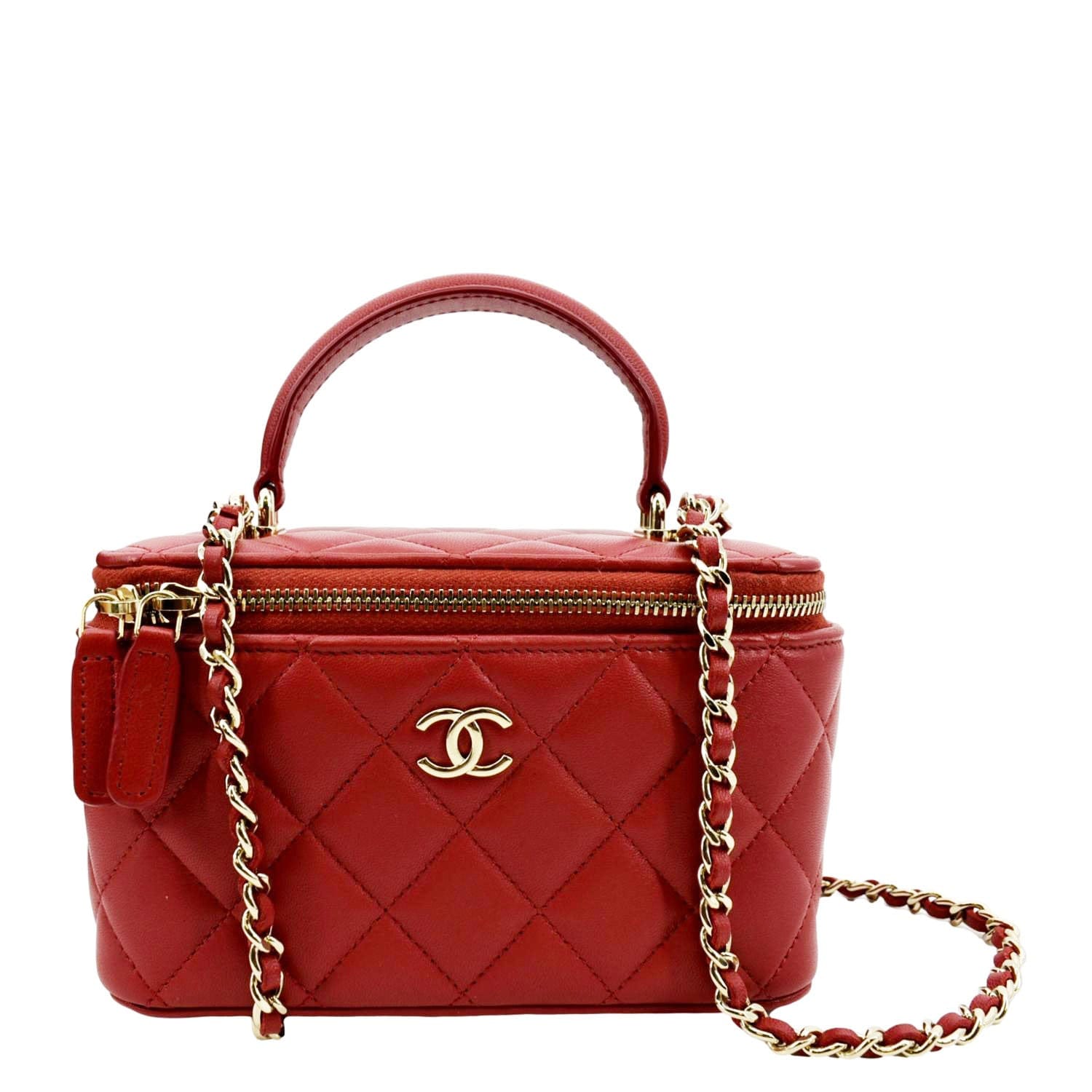 CHANEL Small Filigree Vanity Case Salmon Pink in 2023