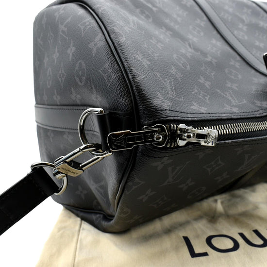 Keepall 55 Bandouliere in Monogram Eclipse Canvas