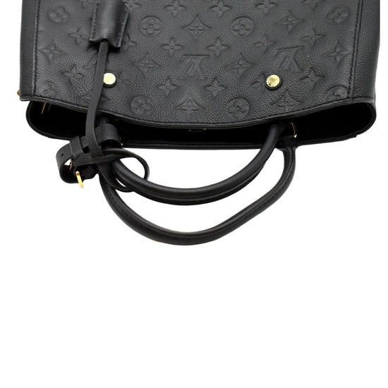 Louis Vuitton Black Monogram Empreinte Montaigne MM at Jill's