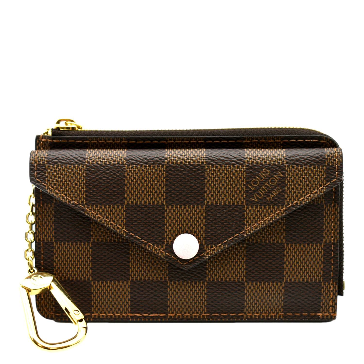 Louis Vuitton Card Holder Recto Reverso Damier Ebene Rose Ballerine in  Coated Canvas/Leather with Gold-tone - US